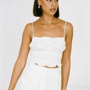 Sabo Skirt Titania Top White Tank Top